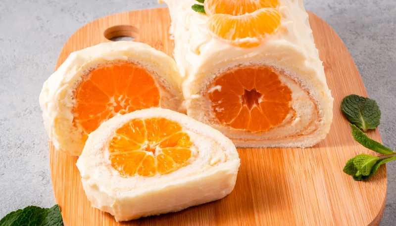 Bûche de Noël à la clémentine