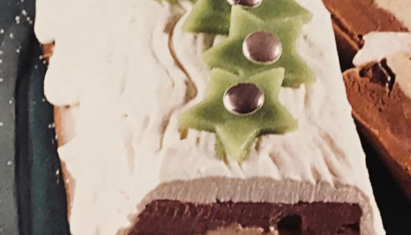 Bûche de Noël glacée aux trois parfums
