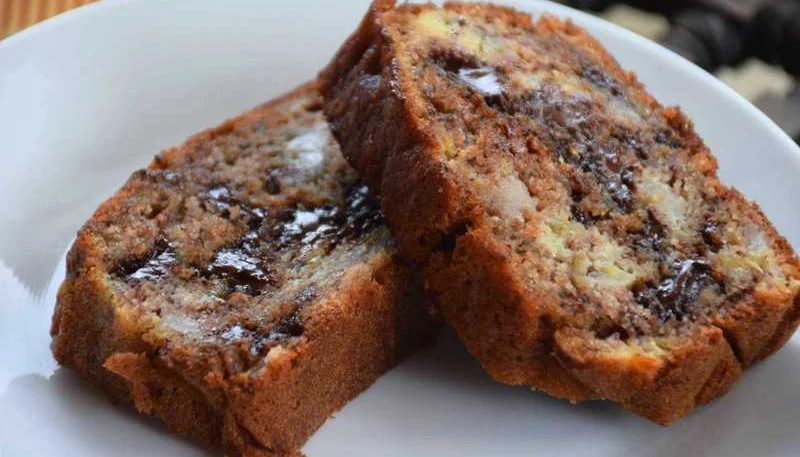 Cake fondant banane chocolat