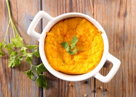 Flan à la patate douce et lait de coco