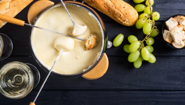 Fondue au fromage de chèvre