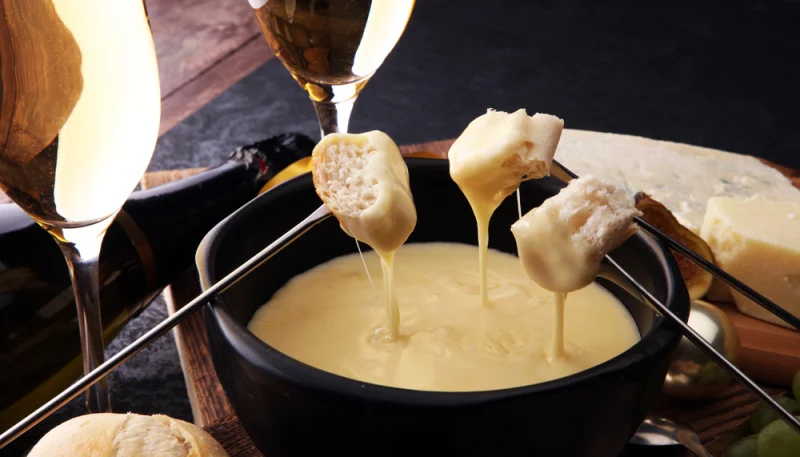 Fondue suisse moitié-moitié