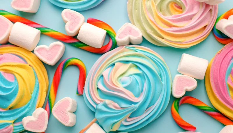 Meringues arc-en-ciel