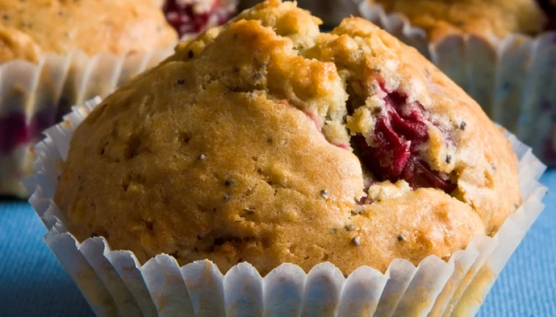 Muffins aux fruits rouges