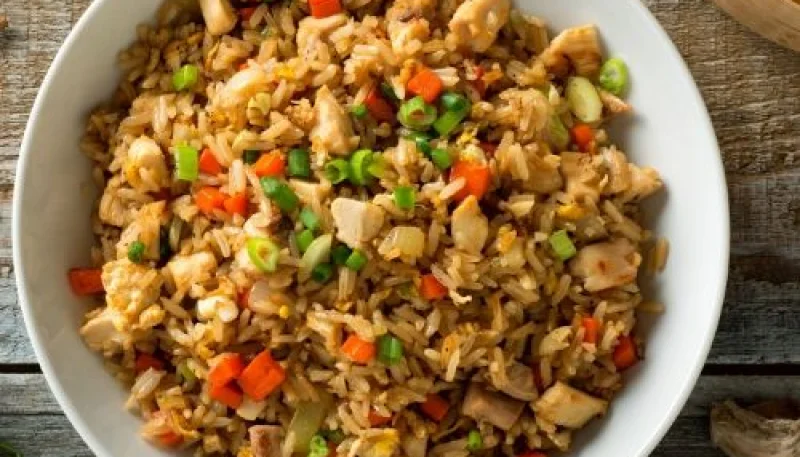 Pilaf de poulet aux légumes