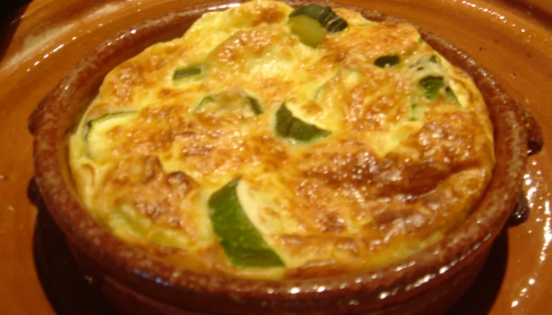 Petit soufflé aux courgettes