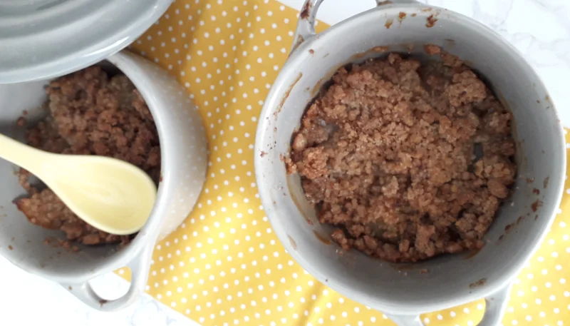 Crumble léger aux poires