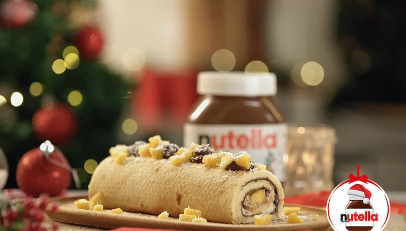 Bûche de Noël Nutella® mangue citron vert