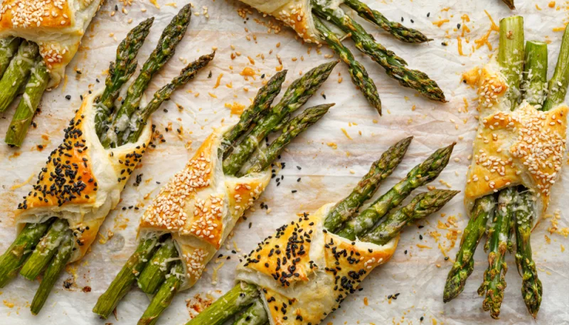 Feuilletés aux asperges