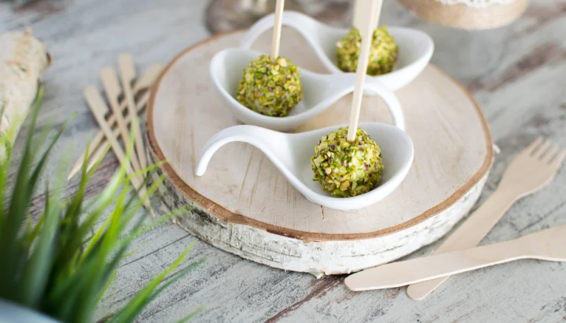 Boules de Noël au chèvre