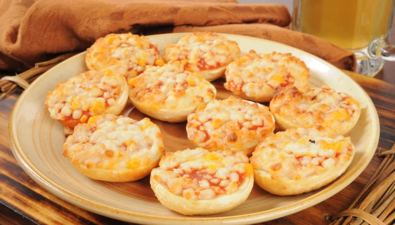 Mini pizzas poires gorgonzola