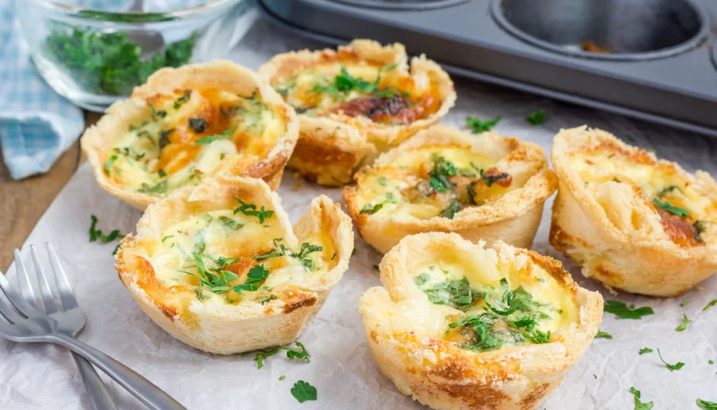 Mini quiches lorraine