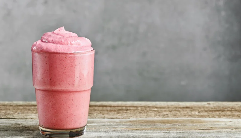 Mousse de litchis frais à la menthe