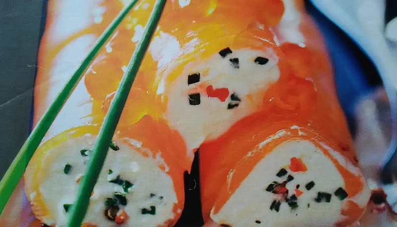 Roulé de saumon fumé à la vodka