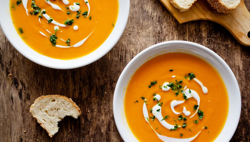 Soupe de carottes à l'orange