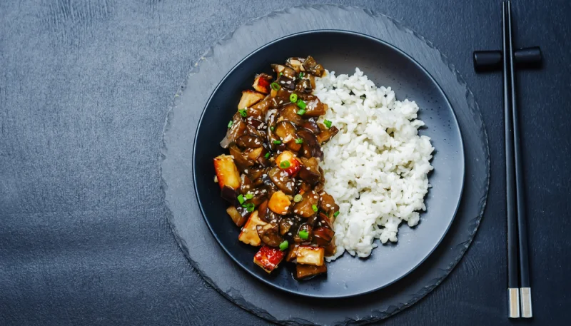 Aubergines à la taïwanaise