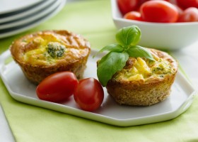 Petites bouchées aux lardons et oignons