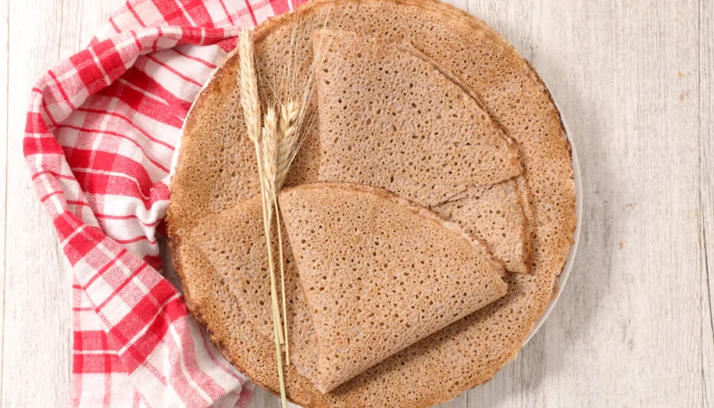 Crêpes à la farine de blé noir sans oeufs