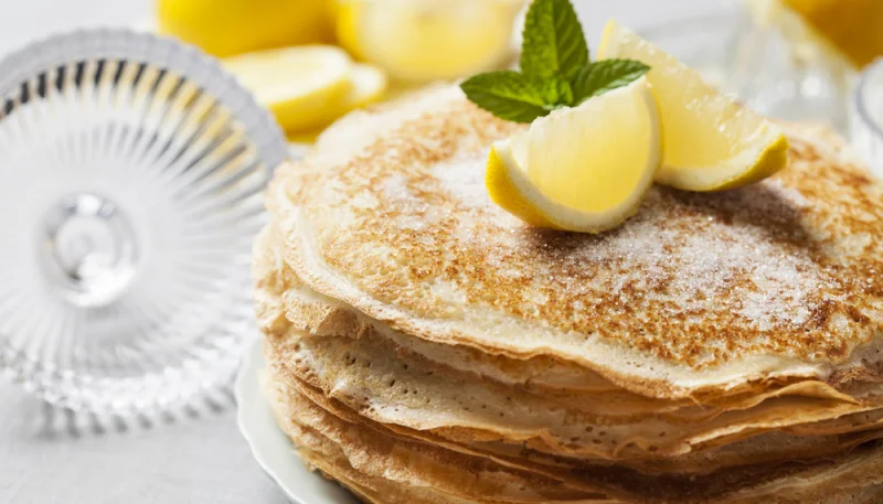 Crêpes légères au citron