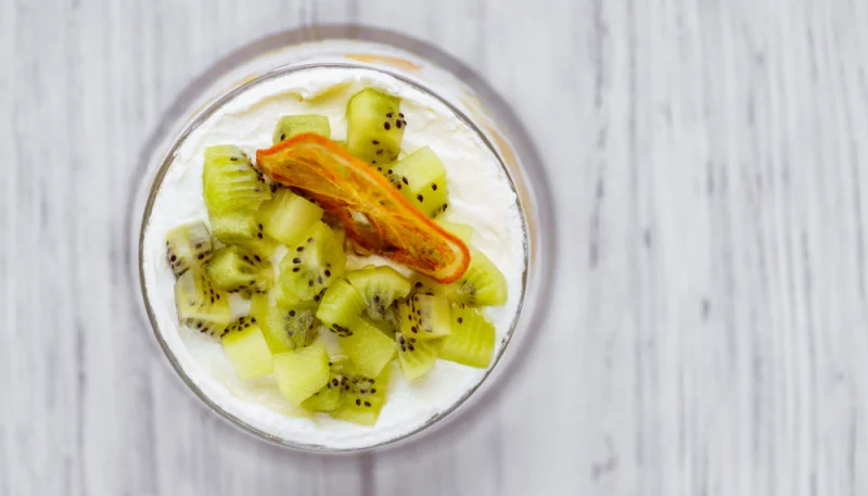 Cheesecake au cœur fondant de kiwi