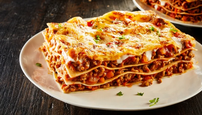 Lasagnes au tabasco vert