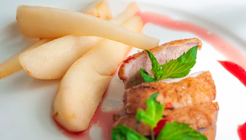 Magret de canard au poivre et au cidre