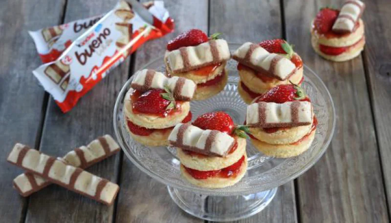 Mini-gâteaux aux Kinder Bueno®