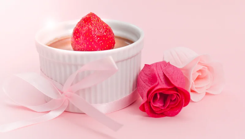 Panna cotta rose aux Fraises Tagada