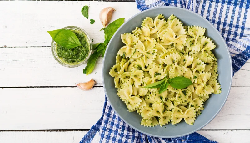 Pâtes au pesto maison