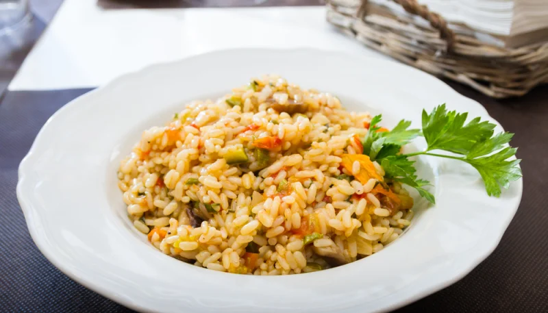 Risotto aux légumes de printemps