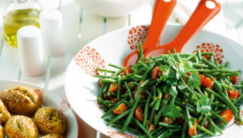 Salade de haricots verts à la coriandre