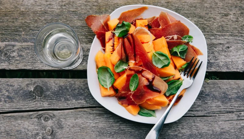 Salade de melon à l’italienne