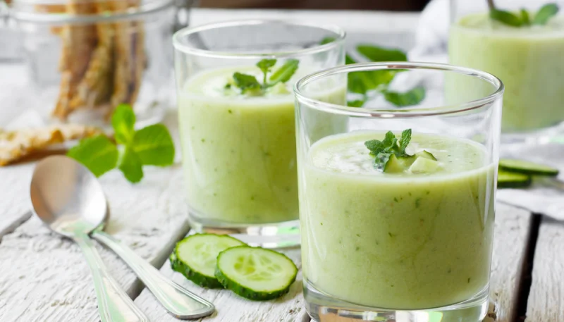 Soupe de concombre froide au Thermomix