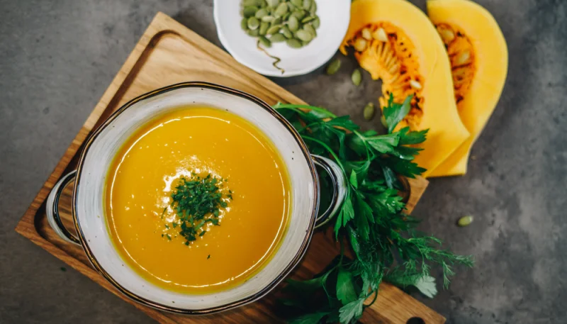 Soupe onctueuse à la citrouille