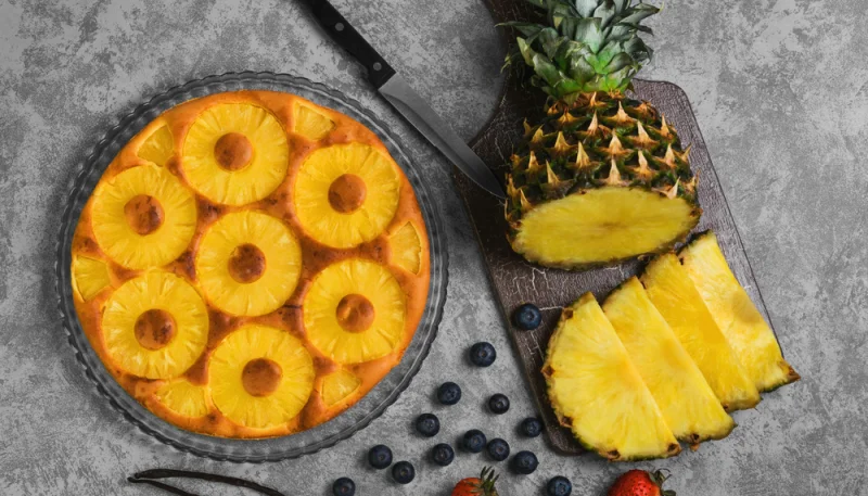 Tarte ananas vanille
