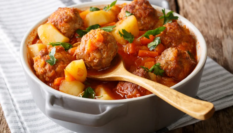 Boulettes de seiche et de viande