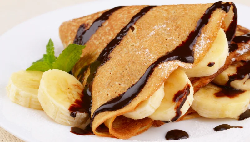 Crêpes chocolat/banane/coco