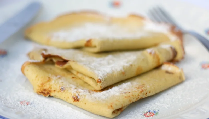 Crêpes aux bananes pour le Carnaval