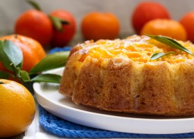 Gâteau fondant à la mandarine