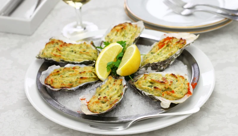 Huîtres gratinées de la Saint-Valentin