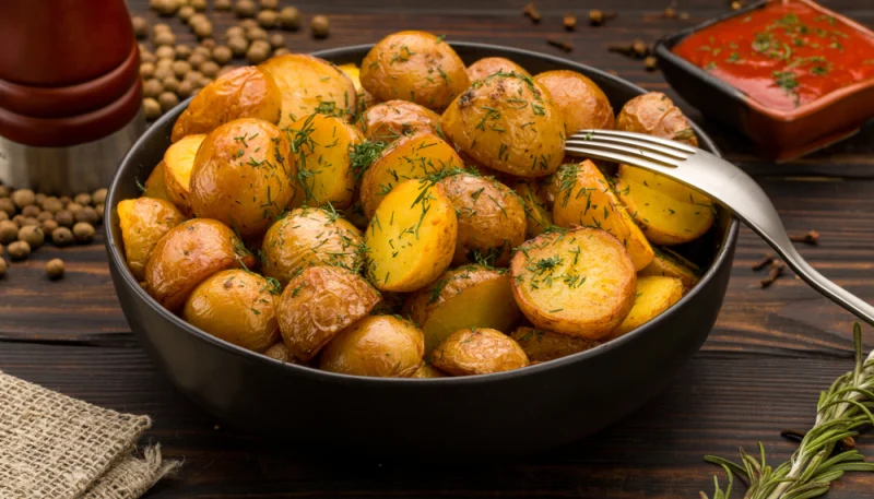 Pommes grenailles au thym