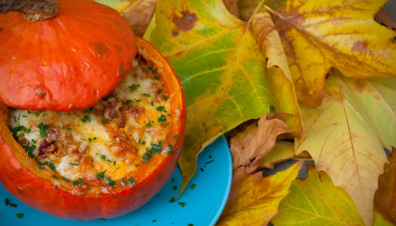 Potimarron farci au fromage