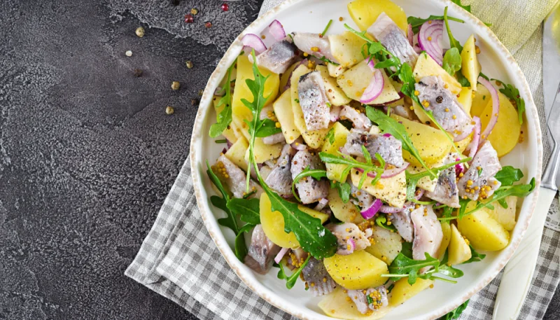 Salade de harengs aux pommes