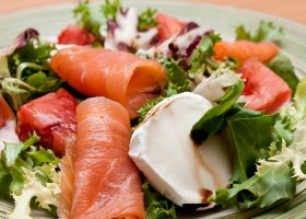 Saumon fumé au chèvre frais