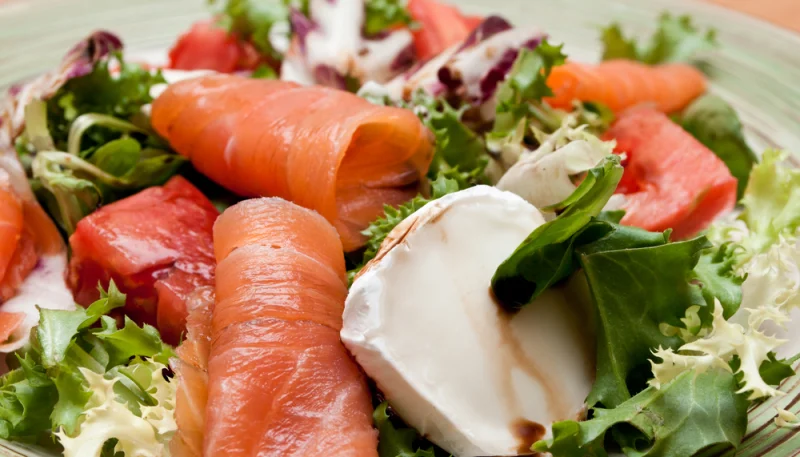 Saumon fumé au chèvre frais