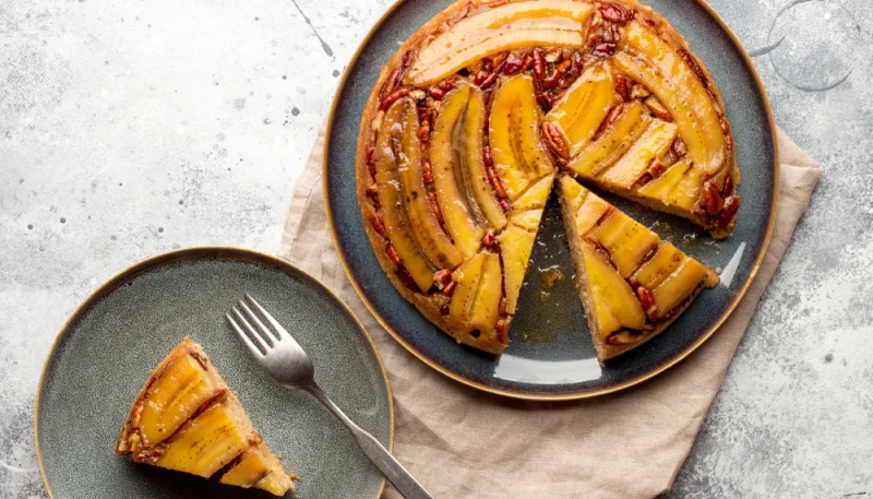 Tarte tatin banane noix de pécan