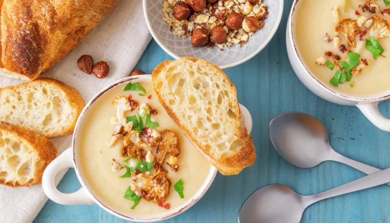 Velouté de panais aux noisettes