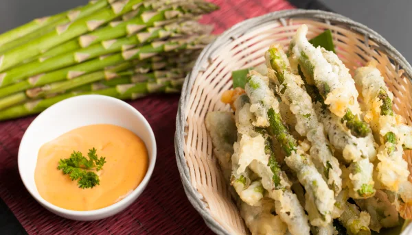 Asperges en Tempura