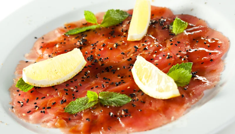 Carpaccio de thon