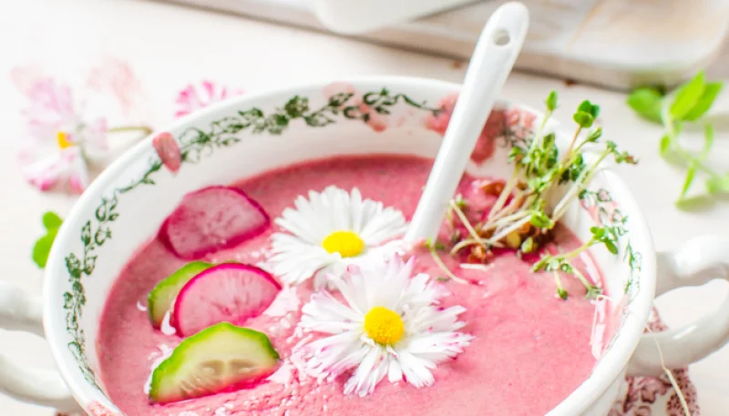 Crème de radis roses au mascarpone